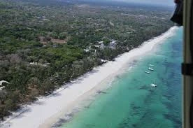 Lantana Galu Beach resort pool and beachfront on Kenya south coast